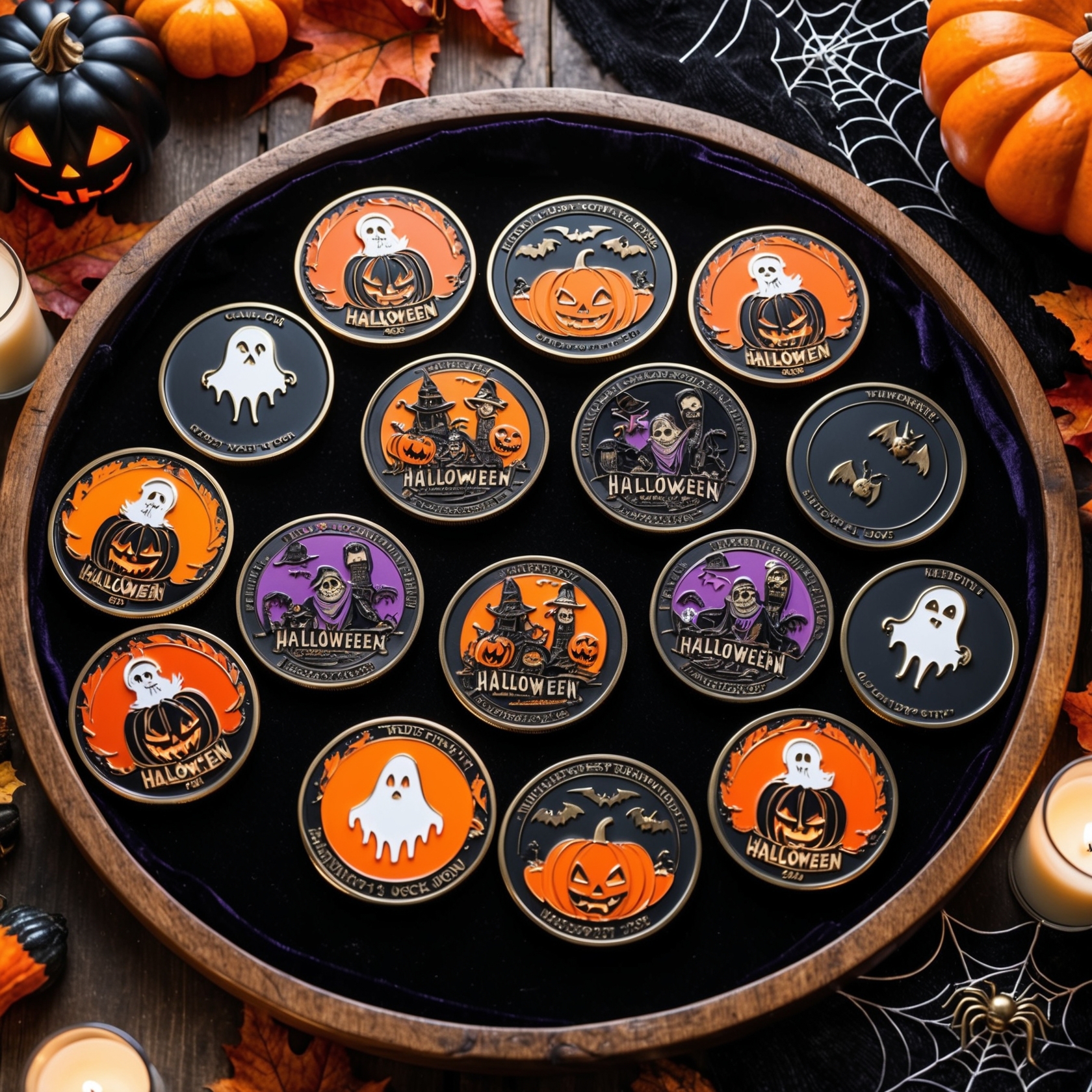 Halloween coins