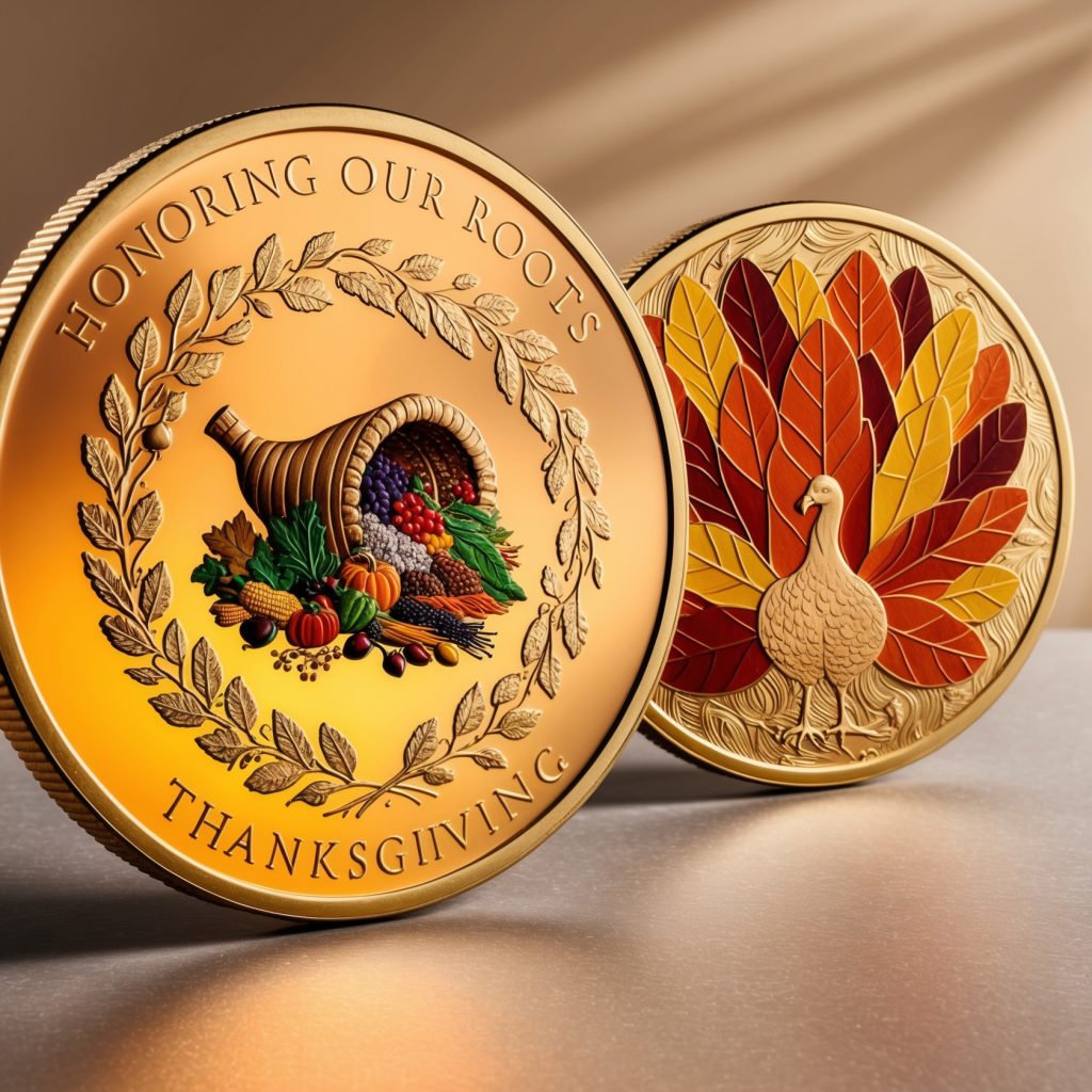 Thanksgiving challenge coins