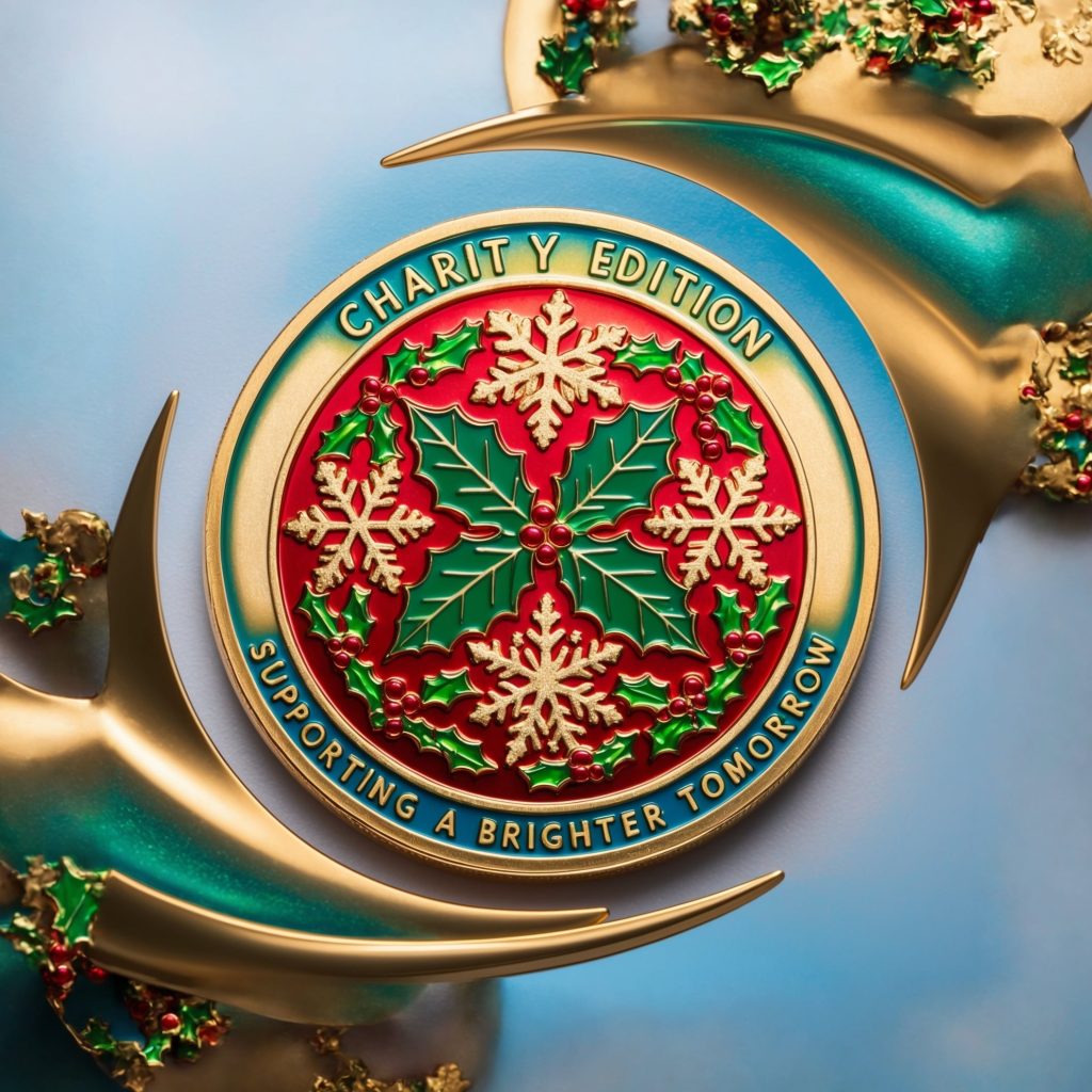 Holiday challenge coins